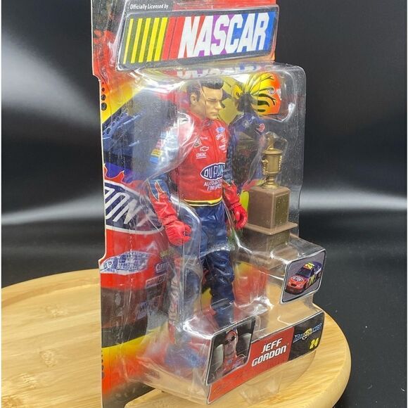 2003 6” figure of NASCAR’s Jeff Gordon w/championship trophy and helmet - Picture 4 of 8